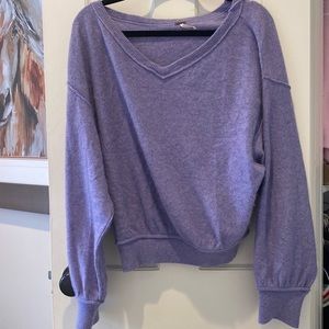 NWOT size small purple cashmere sweater